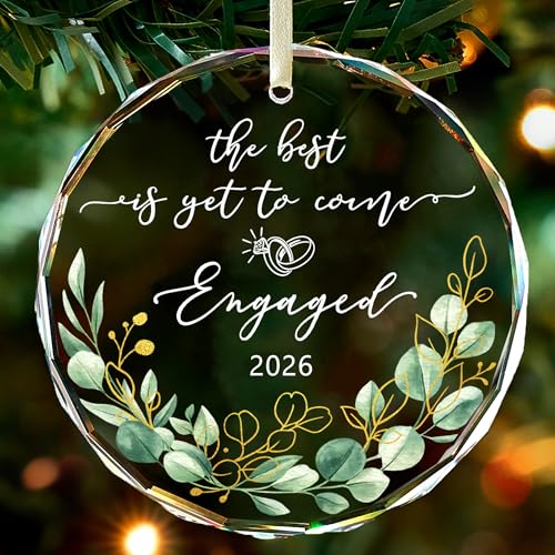 Image of Engagement Gifts for Couples 2026,First Christmas Engaged Ornament 2026