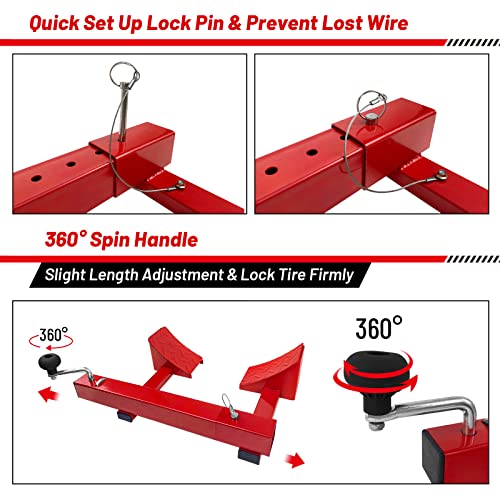 Roblock Camper Wheel Chocks Stabilizer For Travel Trailers, Rv Accessories Heavy Duty Durable Wheel Chock Adjustable From 18.9'' To 29.5'' Single And Dual Axle Tires, 1 Pack #TOP3