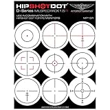 HipShotDot Dシリーズ Milspec パック - 再利用可能 透明 照準 アシスト TV デカール - ゲーム用テレビまたはモニターデカール FPS ビデオゲーム用 PC Xbox & PlayStation 対応 (1.5 レッド)