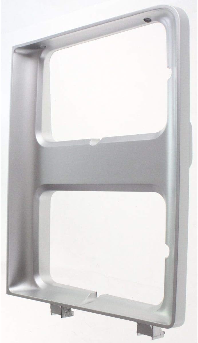 New Dual Rectangle Headlight Bezels Trim Set Direct Replacement for 1985-1988 Chevrolet C10 C20 C30 Truck Blazer Suburban GMC Jimmy (Partslink Number GM2512126, GM2513126)