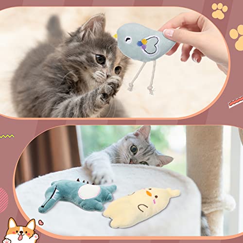 Jouets à mâcher interactifs en coton avec herbe à chat stimulante - 7