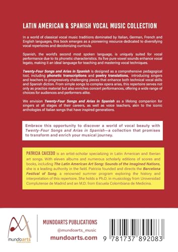 Twenty-Four Songs and Arias in Spanish: From XV to XXI Centuries. Medium-High Voices (Latin American & Spanish Vocal Music Collection) - Image 2