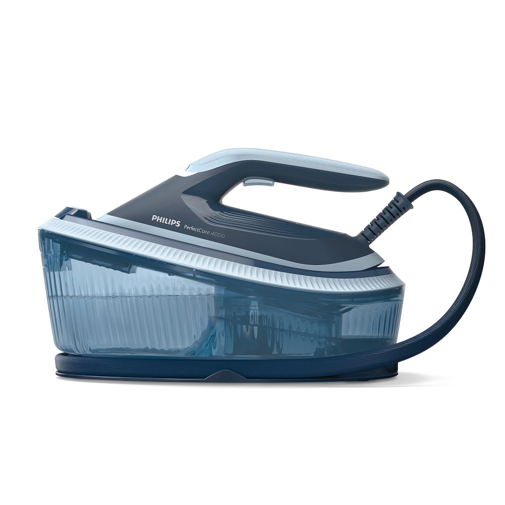 Philips PerfectCare 4000 Ferro da Stiro con Caldaia, 6,5 Bar, 450g/min | Nessuna bruciatura garantita OptimalTEMP, Piastra SteamGlide Plus, serbatoio 1,7 L, decalcificazione Smart Calc (PSG4020/20)