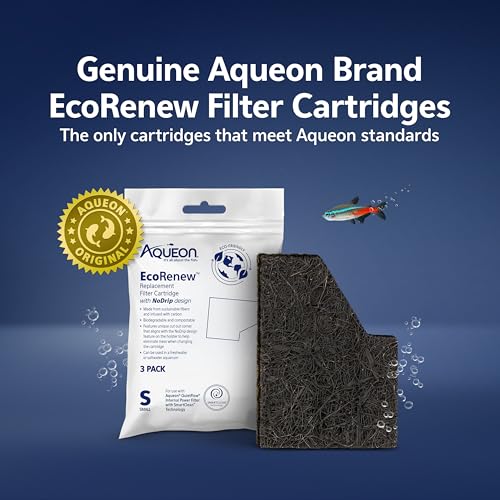Image of Aqueon Aquarium Fish Tank EcoRenew Filter Cartridge, Small 3 Pack