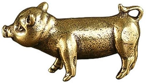 レトロな真鍮豚ミニチュアミニチュア置物デスク装飾品金属銅動物モデルおもちゃティーパーティーペット装飾工芸品アクセサリー便利デザイン