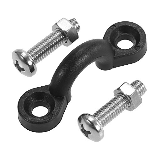 KKmoon Kit de carrinho de âncora com anel de amarração de roldana de grampo de corda para caiaques e