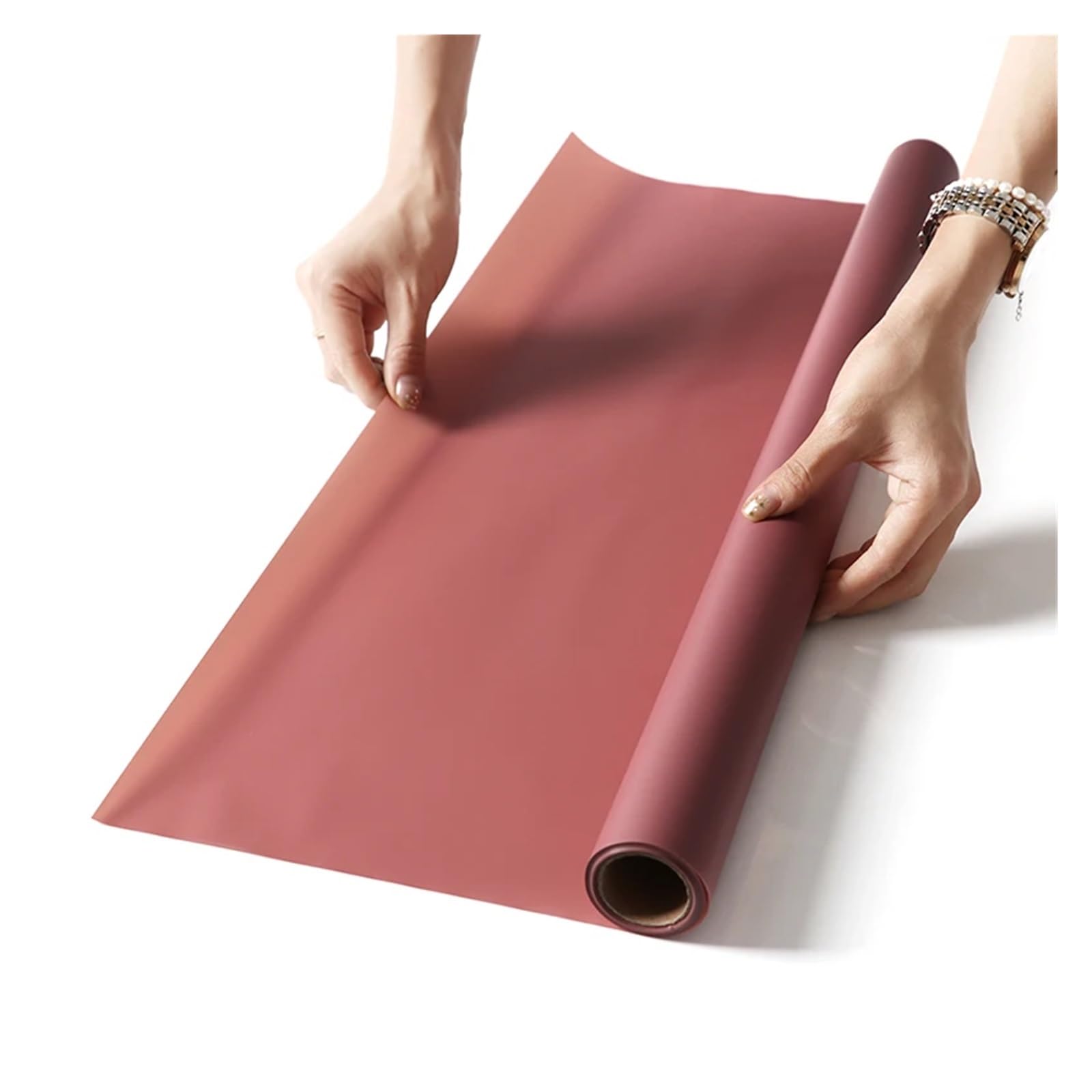 Papier do pakowania bibułki, 10 metrów wodoodporny papier do pakowania kwiatów w rolce jednolity kolor gładki papier do pakowania kwiaciarni matowy koreański materiały do ​​pakowania kwiatów