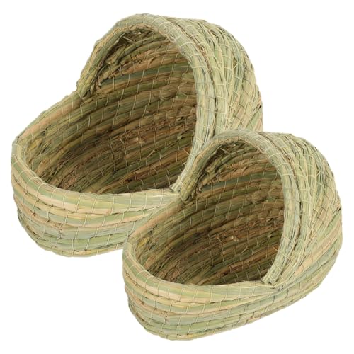 PRETYZOOM 2pcs Nid pour Poules en Paille de Pantoufle, Confortable et Facile à Nettoyer, pour Poulailler et Arrière-Cour