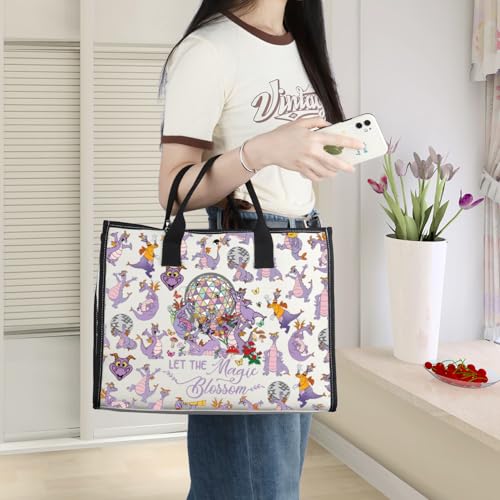 Image of WZMPA Dragon Crossbody Bag Purple Dragon Gift Dragons Shoulder Bag Cartoon Merchandise