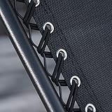 Zero Gravity Liege mit Sonnendach, Sonnenliege mit Kopfkissen - 9