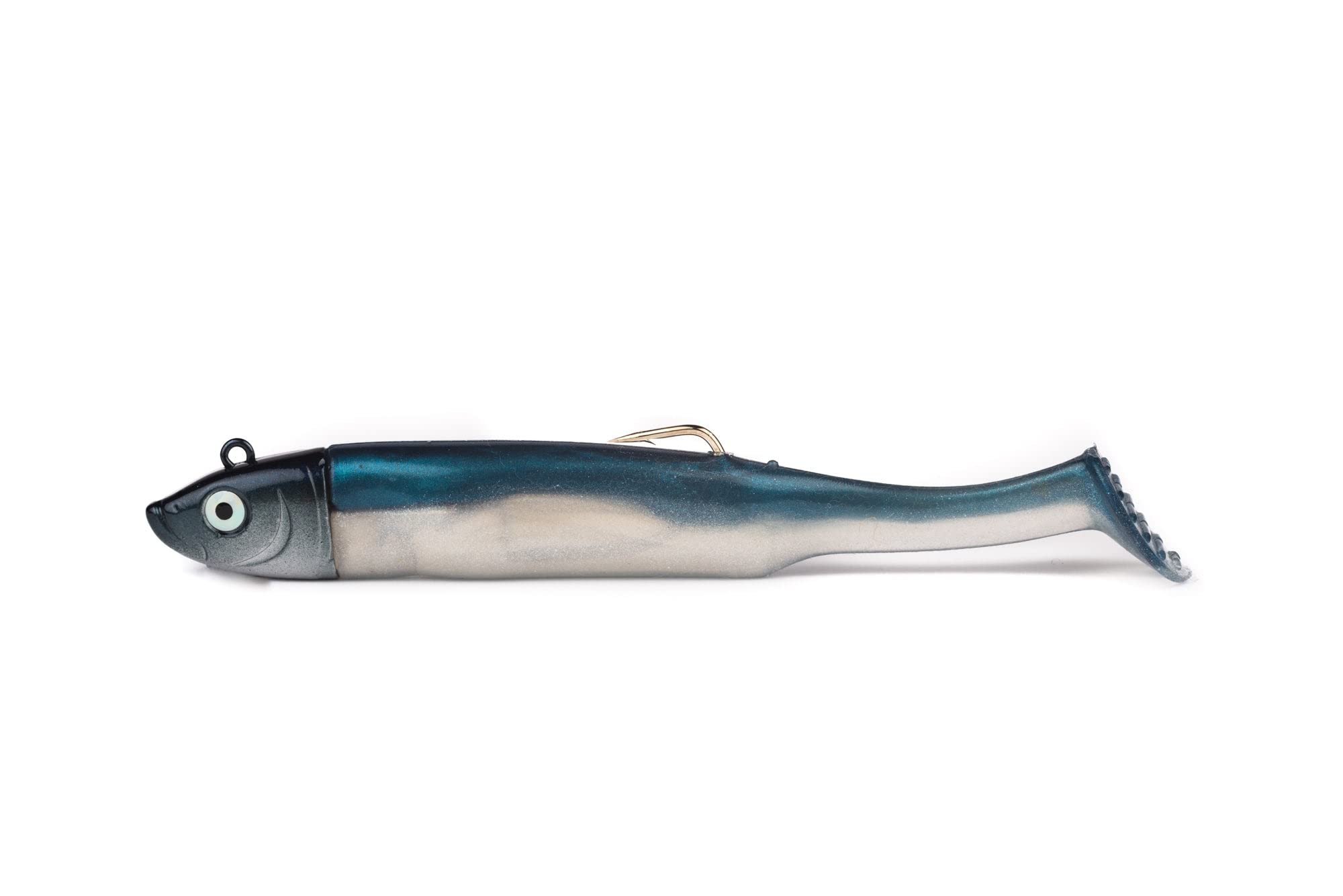 Drift Fishing Shoal Shad Weedless Sea Fishing Lures for Bass, Mackerel, Pollack and Wrasse (Pack Of 2) 15g or 30g, Blue