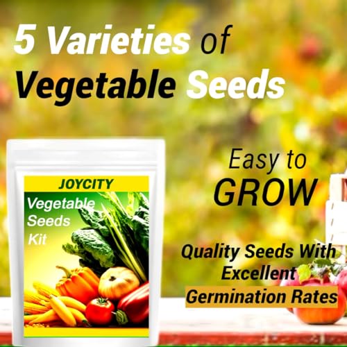 Joycity Gardening Tools Kit for Home Garden and 5 Varities of Vegetable Seeds - Trowel