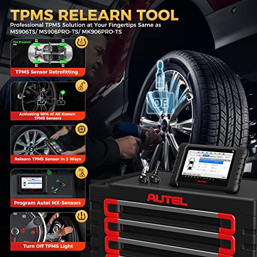 Autel Scanner MaxiCheck MX808S-TS: 2026 Same as MaxiCOM MK900TS MX900-TS TS900, US Ver. of MK808S-TS Up of MK808S, Top TPMS Programming Tool, 3000+ Bidirecitonal Active Test, 28+ Service, 11 OS, FCA - Image 5