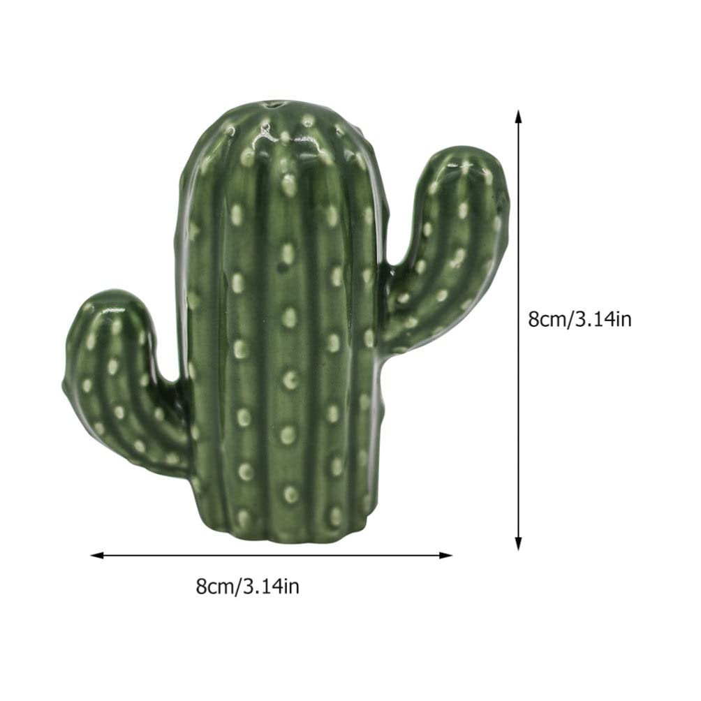 TOPBATHY Zahnstocherhalter Keramik Kaktus - Kreativer Spender Für Tischdeko