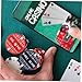 ERINGOGO 2Pcs Ceramic Poker Dealer Button Blind Markers for Poker Game Great for Card Games Lightweight and Smooth Surface for Tournaments and Math Learning