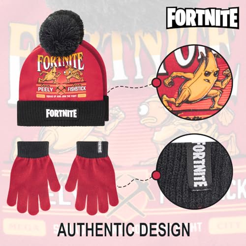 FORTNITE Boys Winter Beanie Hat and Snow Gloves for Boys 2 Piece Set4