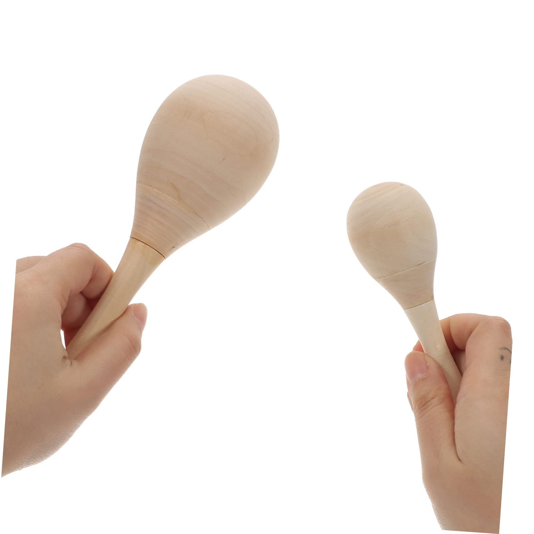 PartyKindom Maracas a Percussione in Legno da Colorare, Giocattolo Musicale per Ragazzo Ragazza Piccoli, Set 12 Pezzi per Apprendimento Educativo e Feste di Compleanno, Strumenti Musicali