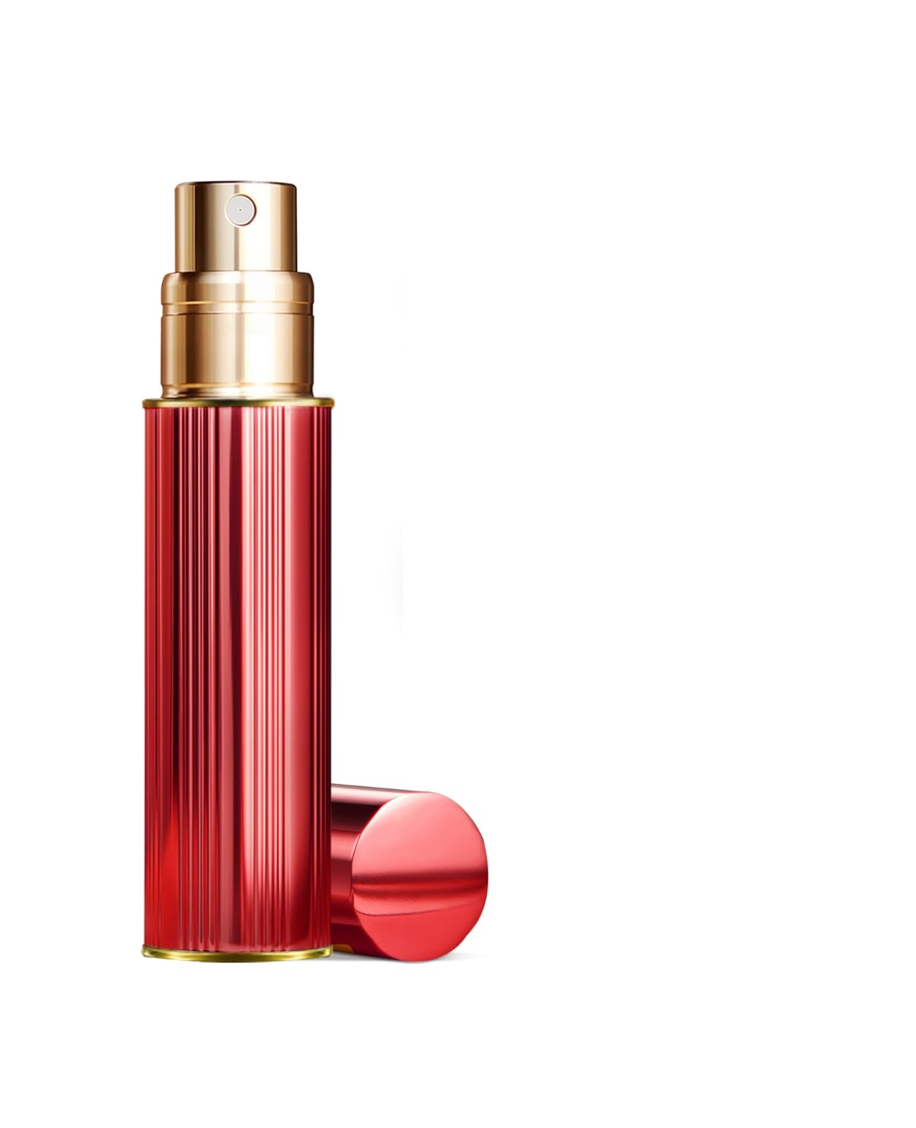 BRARIOS 10ml Parfümzerstäuber Nachfüllbar, Mini Parfum Zerstäuber, Sprühflasche Klein für Parfum, Parfümflaschen Leer für Reise (Rot/10ml)