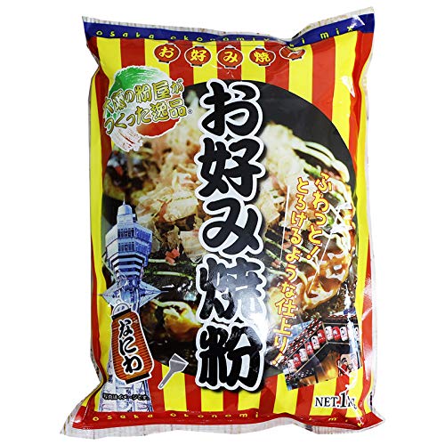 Amazon.co.jp: 大阪の粉屋がつくった逸品 お好み焼き粉 1kg 奥本