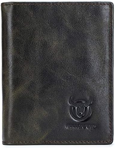 BULLCAPTAIN Large Capacity Genuine Leather Wallet for Men QB-027