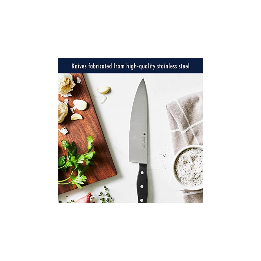 HENCKELS-Premium-Quality-12-Piece-Statement-Knife-Set-with-Block-Razor-Sharp-German-Engineered-Knife-Informed-by-over-100-Years-of-Masterful-Knife-Making-Lightweight-and-Strong-Dishwasher-Safe HENCKELS Premium Quality 12-Piece Statement Knife Set with Block, Razor-Sharp, German Engineered Informed by over 100 Years of Masterful Knife Making, Lightweight and Strong, Dishwasher Safe