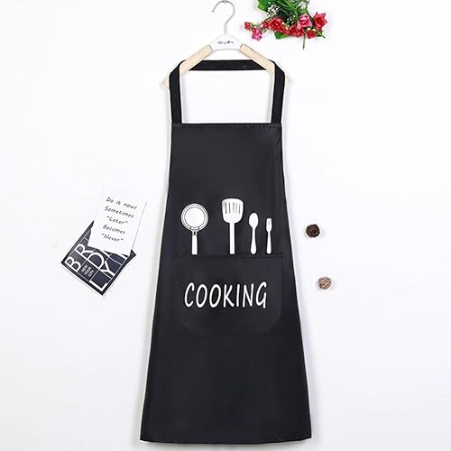 Miniatura 6 de Delantal de chef de 1 pieza, unisex, ajustable con bolsillos, impermeable y resistente al aceite, ideal para cocina, barbacoa y restaurante