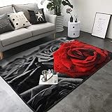 Photo Gallery arte bianca e nera tappeti, rose rosse tappetino runner antiscivolo, tappeti di zona rettangolare per soggiorno, camera da letto, corridoio, cucina, sala da pranzo, 120 x 160cm Photo Gallery arte bianca e nera tappeti, rose rosse tappetino runner antiscivolo, tappeti di zona rettangolare per soggiorno, camera da letto, corridoio, cucina, sala da pranzo, 120 x 160cm