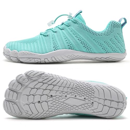 Image of WateLves Water Shoes Men Women Beach Barefoot Aqua Socks Breathable Wide Swim Outdoor Walking Anti Slip Pool Shoes for Hiking Kayaking Diving Surfing