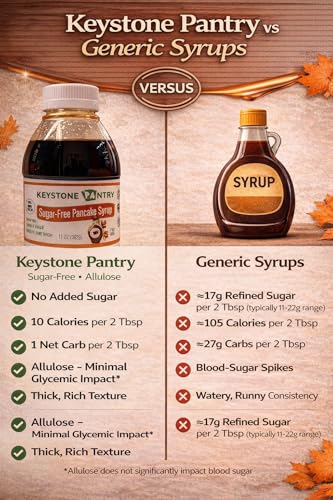 Image of Keystone Pantry Pancake Syrup Maple flavored sugar-free 11 oz