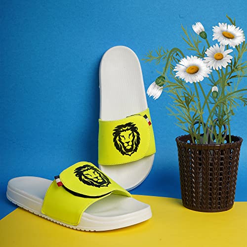 Image of PERY-PAO Mens Black, Green, Neon, Grey, Sky Blue, White Stylish Flip Flop