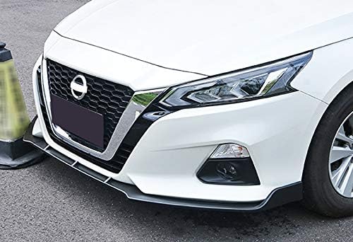 3PCS Front Bumper Lip Kit fit for Compatible with 2019-2022 Nissan Altima Sedan/4DR, Sports-Style Splitter Trim Protection Spoiler, Air-Dam-Chin-Diffuser (Unpainted Matt Black)