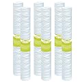 MewMore 20 Micron Whole House Water Filter Cartridge, String Wound Sediment Filters for Well Water, Universal Replacement for Any 20 inch Silm Housings - 20" x 2.5" Cartridges - Pack of 6