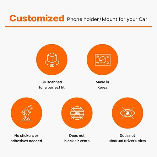 Miniatura 4 de FICS Soporte de teléfono de coche para BMW X5 (G05) y X6 (G06)  Montaje personalizado para integración de pantalla sin costuras, accesorios