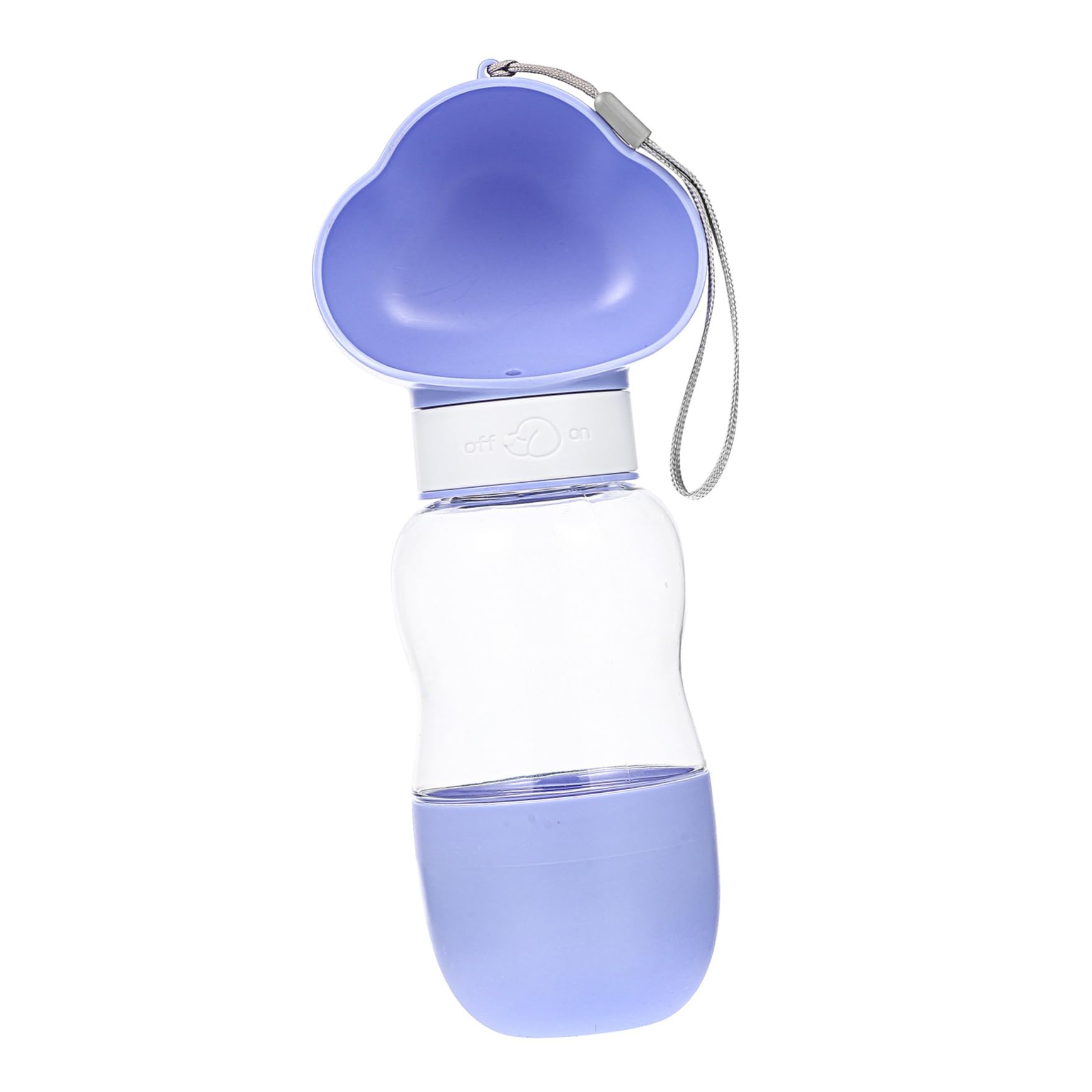 BESPORTBLE Pet Portable Water Cup Material Tiny Walks Outing Outdoor Container Portable Pet Water Portable Dog Water Small Food Dogs Water Bowl Travel Plastic Puppy Bottle Ribbon Purple