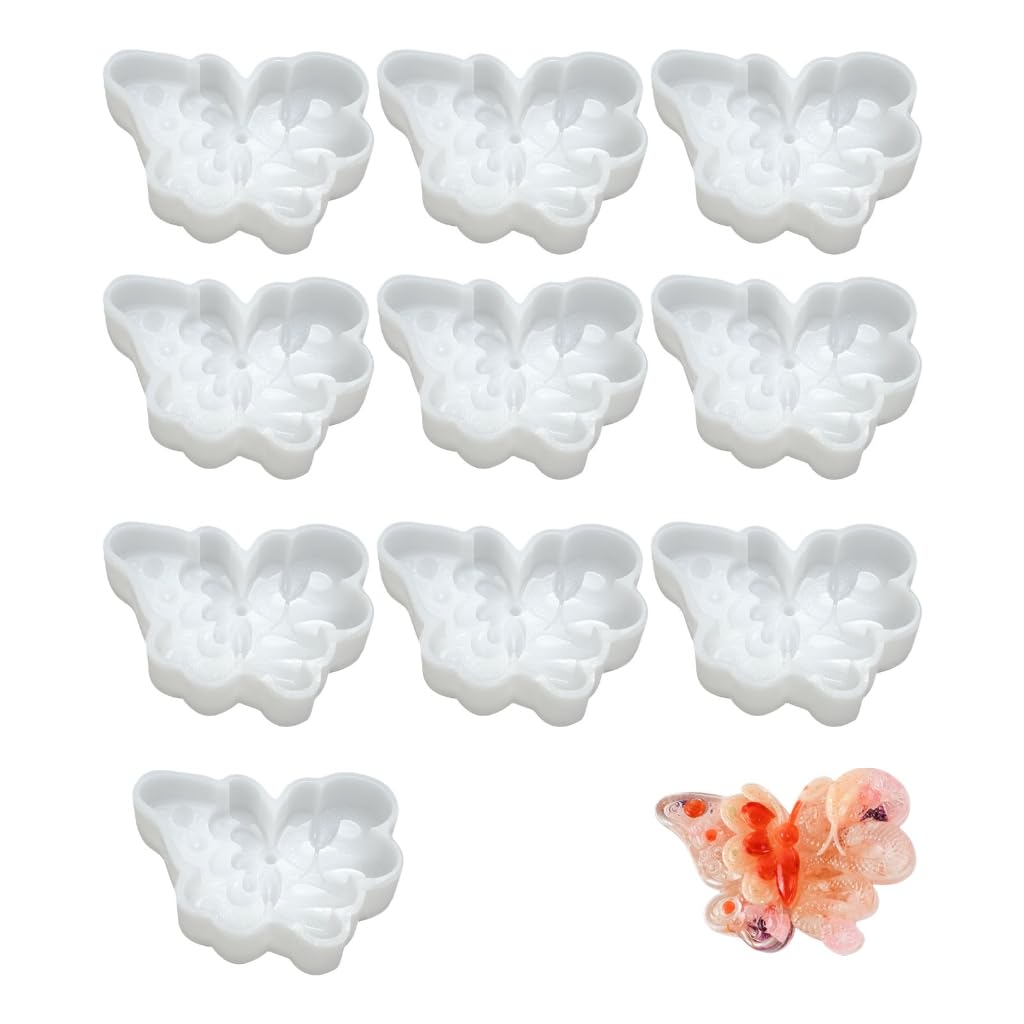 10 moldes delicados de fundición a mano para velas, moldes de silicona para manualidades, moldes delicados 3D, moldes para decoración de velas