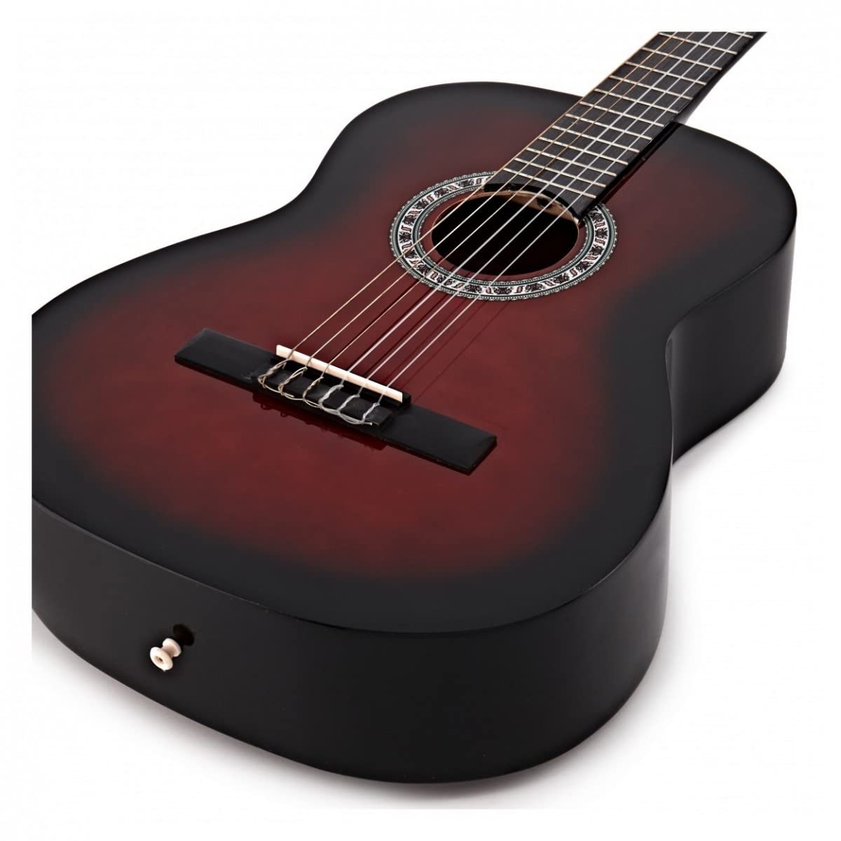 Guitarra clásica 4/4 Full Size para principiantes Adultos Rojo de Gear4music