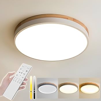 Amazon.co.jp : aierbo 北欧風 調光調色 シーリングライト LED 4