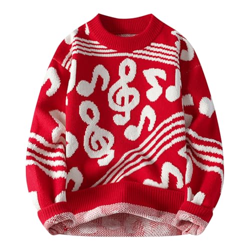 Mens Festival Christmas Tops Blouses for Man Turtle Neck Sweater Crochet Thermal Knit Plain Fall Winter Shirt 2025 - Main Image