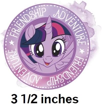 Miniatura 2 de Calcomanía de pared de 3 pulgadas con diseño de Twilight Sparkle MLP Pony The Movie removible, autoadhesiva, vinilo, arte decorativo, habitación de