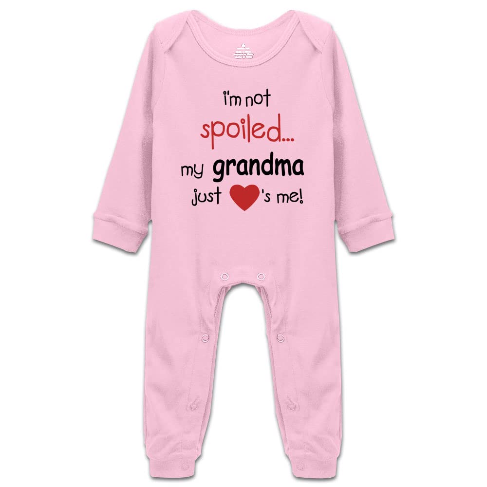 I'm Not Spoiled My Grandma Just Loves Me Baby Bodysuit Short Sleeve/Sleeveless/Long Sleeve Rompers