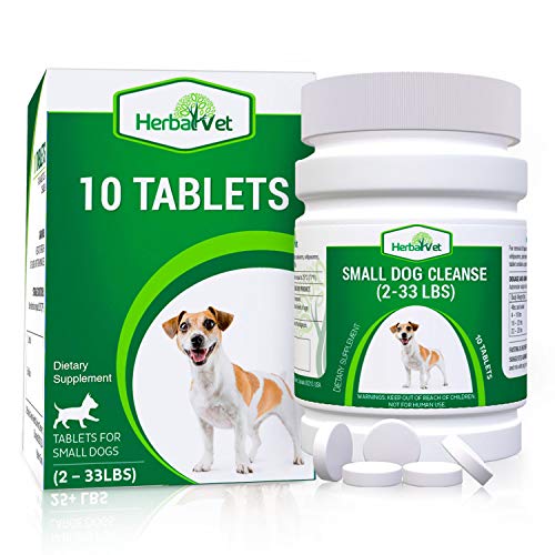 HerbalVet Natural Dog Dewormer Alternative for Small Dogs Under 25 pounds | 10