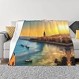 Diseño: tela súper suave de alta calidad tanto en el exterior como en el interior blanco. Perfecto para cama, sofá, camping, cine frío o viajes. Un regalo perfecto para tu familia y amigos.