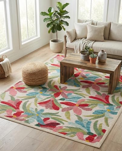 Tapete Rugs.com Outdoor Casablanca 7'10 x 10 Multicolor miniatura 3