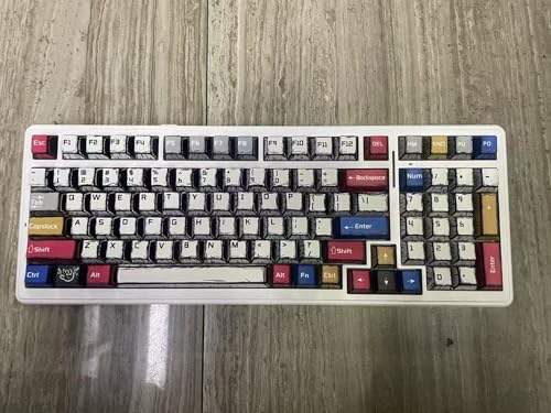 Image of x Aula F99 Pro Wireless Mechanical Keyboard, Gasket Hot Swappable Custom Keyboard with Knob, RGB Backlit,Pre-lubed Reaper Switches PBT Keycaps BT5.0 /2.4GHz /USB-C Creamy PC Gaming Keyboards - Blue