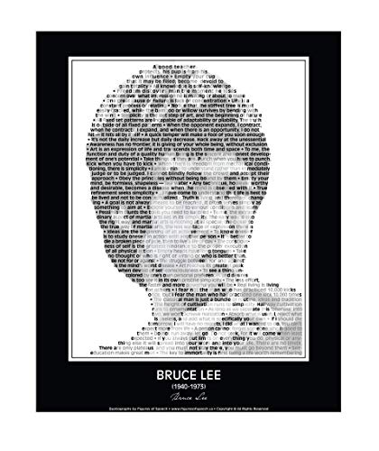 Inspirational Bruce Lee Quotes Poster. Bruce Lee Print made from Bruce Lee quotes! Wall Art. Home Decor. 24"x 30" (unframed)