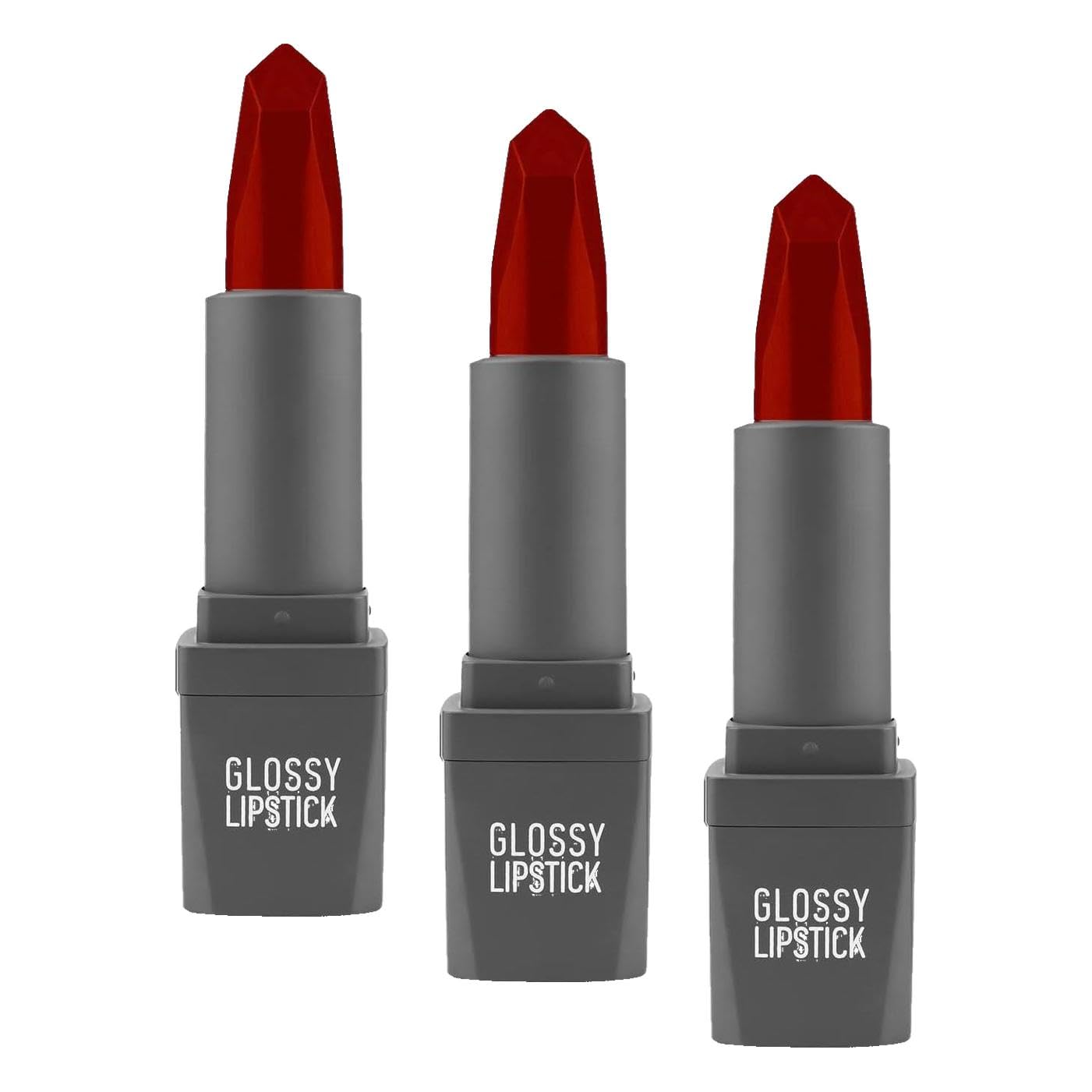 ALIX AVIEN Uzun Süre Kalıcı Yoğun Renk Veren Nemlendirici Parlak Ruj - Glossy Lipstick 323 Ruby Red (3 paketi)
