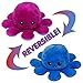 Polpo reversibile, giocattoli morbidi a doppia faccia, polpo farcito, mini polpo carino, bambola di peluche, regali creativi per bambini / ragazze e ragazzi / amici (Viola + blu)