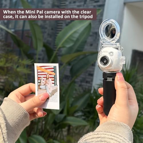 Funda transparente y trípode negro para cámara Instax Mini Pal miniatura 6
