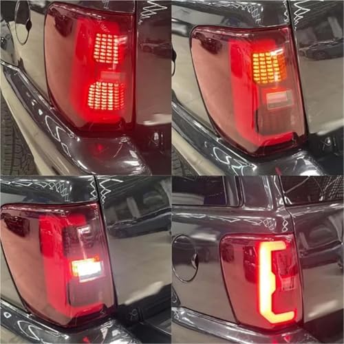 BNTHGTVET Pair LED Taillights Compatible For Grand Cherokee 1999 2000 2001 2002 2003 2004 MK2 WJ Taillamp Rear Lamp Brake Fog Turn Signal Light(Pair of Smoke)