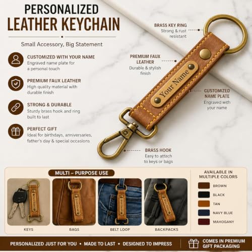 Image of Customized Wallet Combo Gift Set for Men | Faux Leather Wallet, Passport Cover & Keychain with Name & Charm | Personalized Gift for Birthday, Rakhi & Anniversary (Tan wkps)